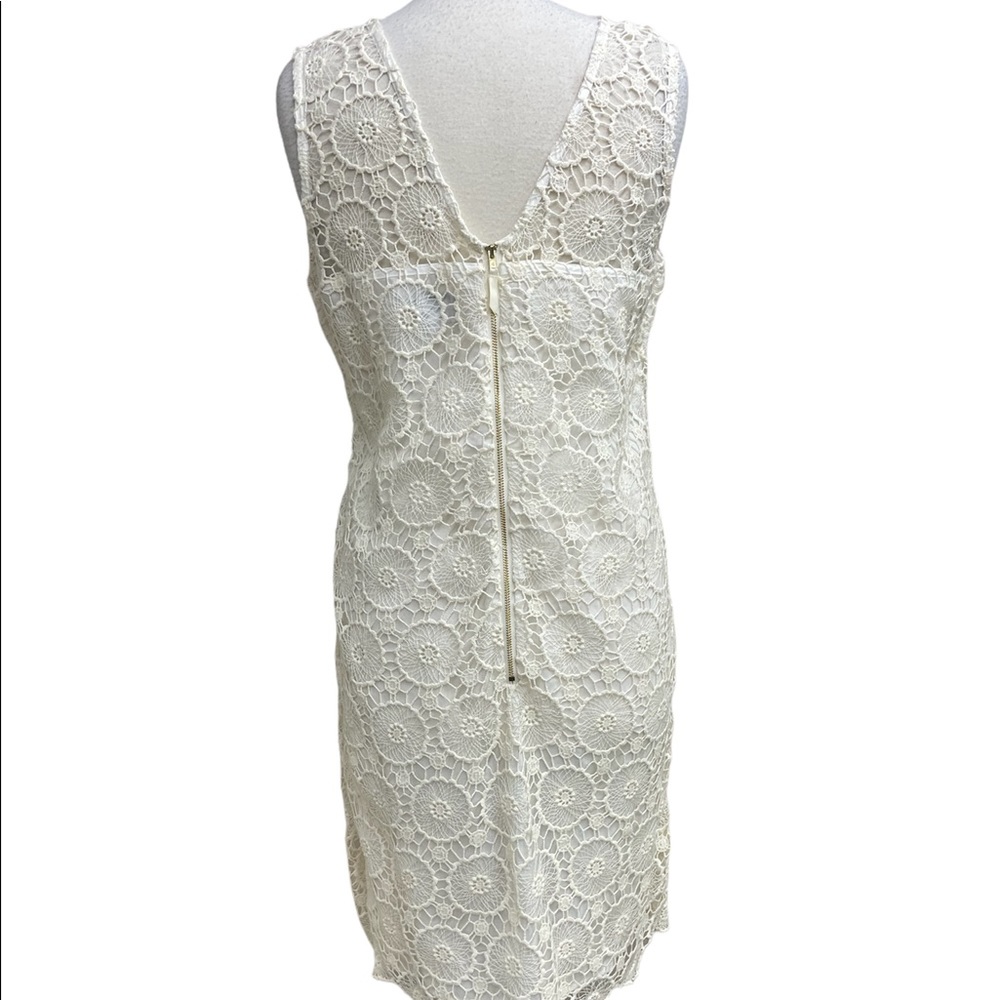 Mud Pie Mallory ivory crocheted dress large - Picture 5 of 14